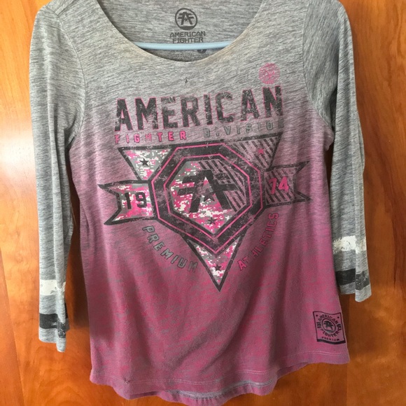 American Fighter 3/4 Length Sleeve Shirt - Picture 4 of 4